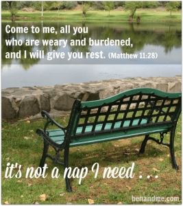 weary and burdened