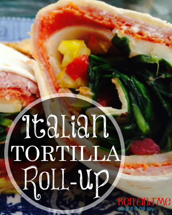 This Italian Tortilla Roll-up Recipe is easy enough for kids to make and delicious, too!
