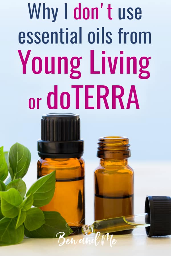 In this post great for those looking for information for essential oils for beginners, I share why I love essential oils but I don't buy any aromatherapy products from Young Living or doTERRA. Rather I prefer other online sellers over these popular MLM brands. #essentialoils #aromatherapy #wellness #healthy