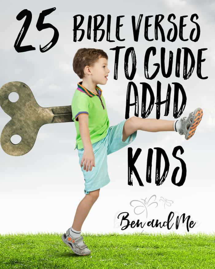 Here are a few Bible verses you can use with your ADHD kids to help guide them and counter some of the negative behaviors