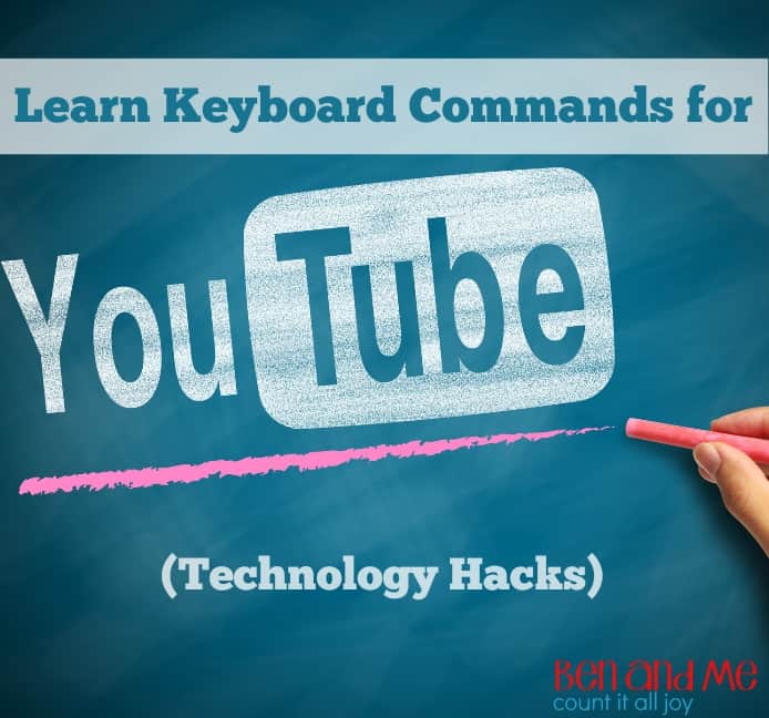 Technology Hacks - Learn Keyboard Commands for You Tube