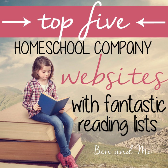 Top Five Homeschool Company Websites with Fantastic Reading Lists
