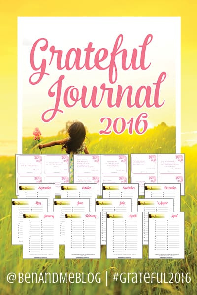 Grateful Journal 2016 — FREE download with monthly journal pages and Scripture memory cards