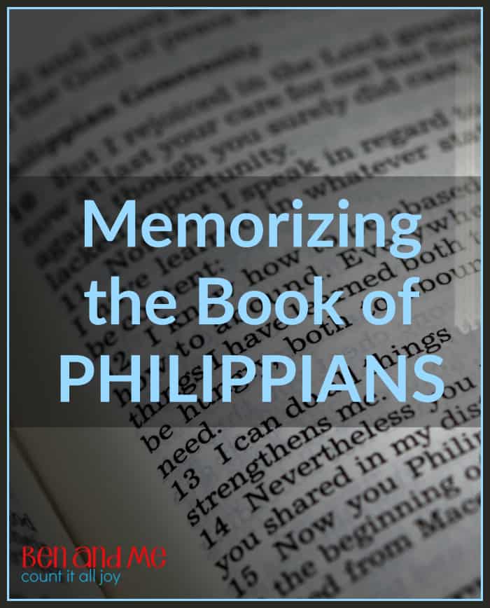 Memorizing the Book of Philippians