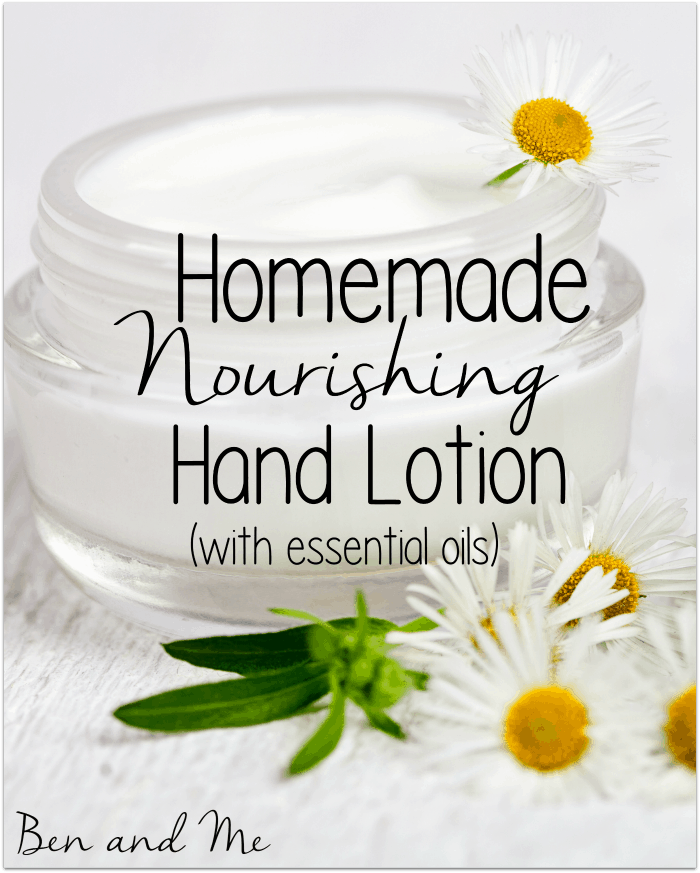 Homemade Nourishing Hand Lotion with Essential Oils