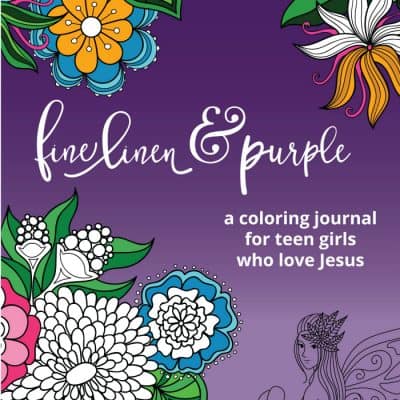 Introducing — Fine Linen and Purple: a coloring journal for teen girls who love Jesus
