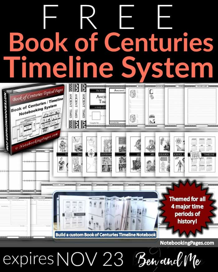 Free! History Times/Book of Centuries System -- offer expires Nov. 23, plus a LIFETIME MEMBERSHIP giveaway for 3 winners!