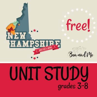 Free! New Hampshire Unit Study