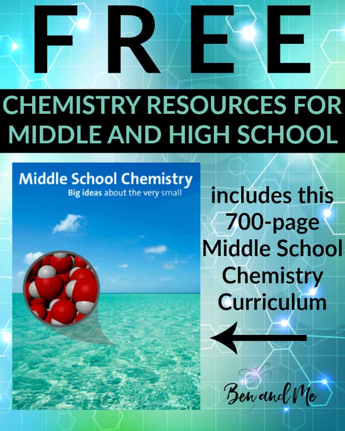 FREE Chemistry Resources for Middle and High School - Homeschool chemistry for middle and high school for free with this list of resources available online. 