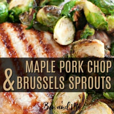 Maple Pork Chops and Brussels Sprouts Recipe