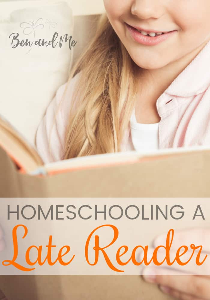 Do you have a late reader? Be encouraged by this homeschool mom who used her own experience as a child to enable her late readers to soar! #homeschool #homeschooling #whyhomeschool