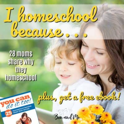 I Homeschool Because: 28 Moms Share Why They Homeschool