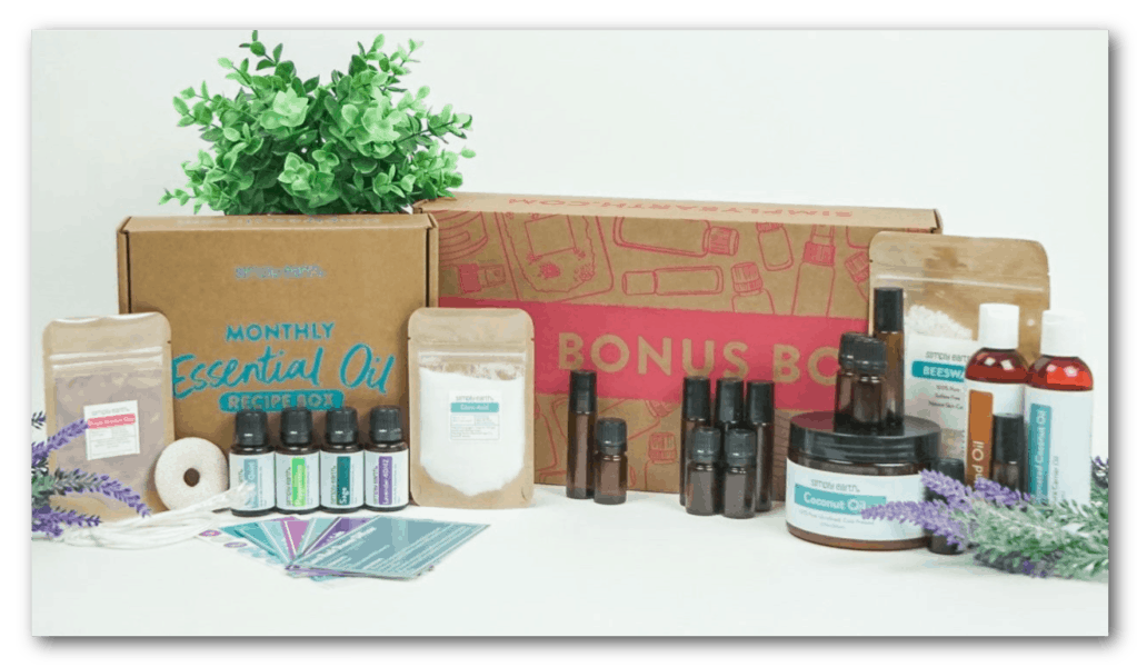 Simply Earth Monthly Essential Oils Recipe Box. #simplyearth #essentialoils #aromatherapy